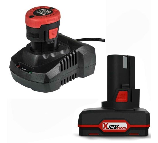 Parkside Akku 2.0 Ah + 4.0 Ah PAPK 12 + Ladegerät  für X-12-V Team Serie