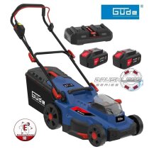 GÜDE Akku Rasenmäher RM 36/37 mit 2 x Akku 4.0...