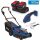 GÜDE Akku Rasenmäher RM 36/37 mit 2 x Akku 4.0 Ah Gras + Strauchschere