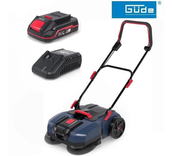 Güde Akku Kehrmaschine GKM 18-0 mit Akku 2.0 Ah 18V E³ Serie,