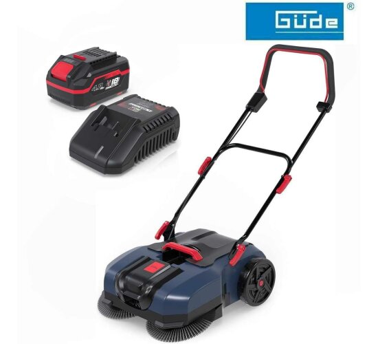 Güde Akku Kehrmaschine GKM 18-0 mit Akku 4.0 Ah 18V E³ Serie,