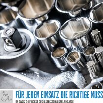 Güde Werkzeugkoffer GWZK 104 (104-tlg. Steckschlüssel, Ringschlüssel, Bits