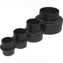 Adapter 4 Teilig / 100 60 40 34 28 mm - Absauganlage Reduzierstücke
