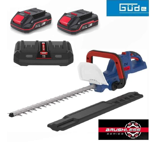 GÜDE Akku Heckenschere HS HS 36 ( 2x18V ) E³ Akkusystem mit Akku / Ladegerät