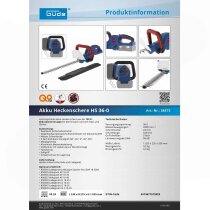 GÜDE Akku Heckenschere HS HS 36 ( 2x18V ) E³...