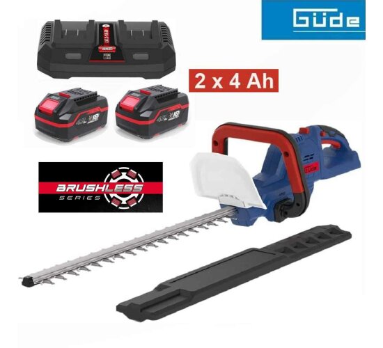GÜDE Akku Heckenschere HS HS 36 ( 2x18V ) E³ Akkusystem mit Akku / Ladegerät