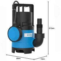 GÜDE Schmtuzwassertauchpumpe GS 4003 P 8000 l/h 400 W