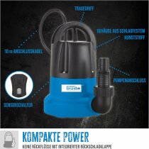 Güde Flachsaugerpumpe GFS 401 S 7000 l/h 400 W