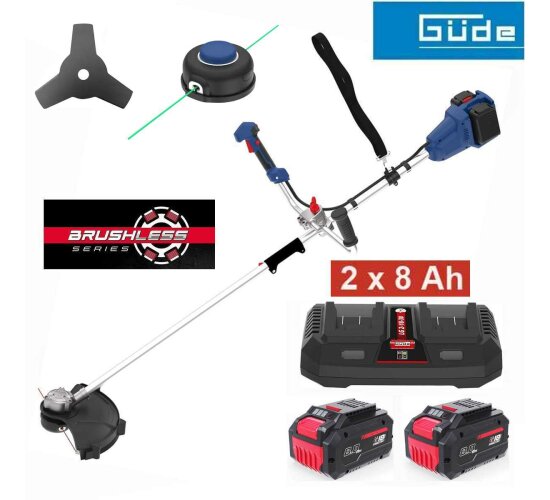 Güde 36V Akku-Freischneider FS 36-0 mit 2 x Akku 8.0 Ah / Doppelladegerät
