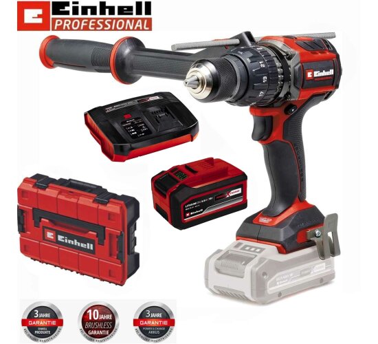Einhell Professional 18V Bohrschrauber TP-CD 18/120 BL Akku 6.0 Ah Boostcharger 6 A SF Koffer