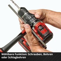 Einhell Professional 18V Schlagbohrschrauber TP-CD 18/120 BL Akku 6.0 Ah Boostcharger 6 A SF Koffer