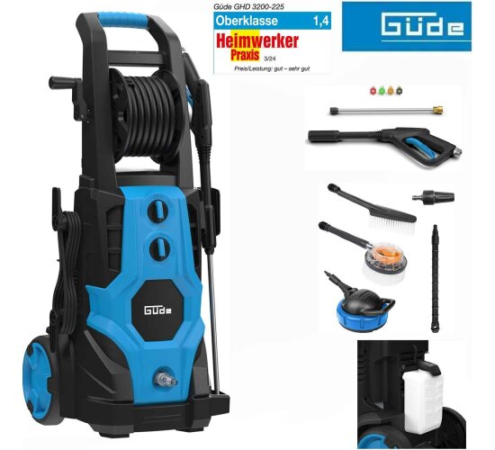 Güde Hochdruckreiniger GHD 3200-225  3200 W, 225 bar mit Zubehör