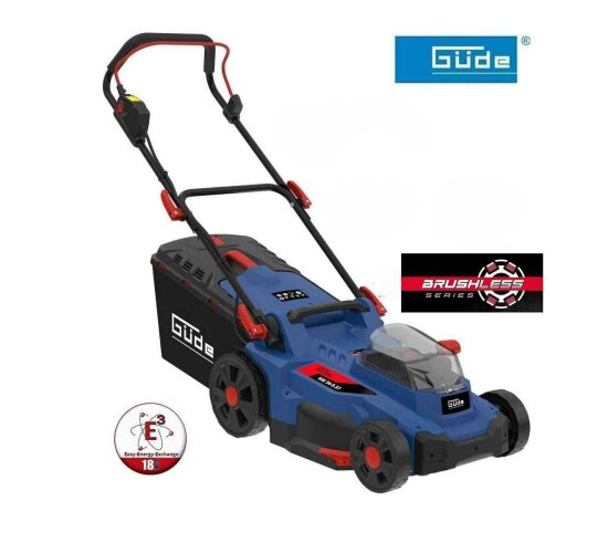 GÜDE Akku Rasenmäher RM 36/37 ( 2 X 18V ) Brushless Solo Ohne Akku
