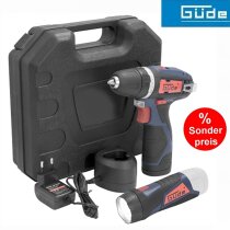 Güde 12V Akku Bohrschrauber BS 12-131-04K Koffer + Akku & Ladegerät & LED Lampe
