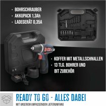 Güde 12V Akku Bohrschrauber BS 12-131-04K Koffer + Akku & Ladegerät & LED Lampe