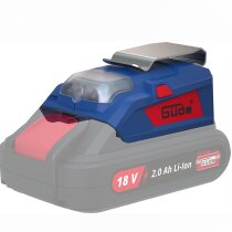 Güde 18V Akku USB-Adapter und Lampe UAL 18-0 USB...