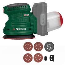 PARKSIDE Akku-Exzenterschleifer PAEXSG 20-Li  mit 4 Schleifblättern, ohne Akku
