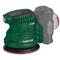 PARKSIDE Akku-Exzenterschleifer PAEXSG 20-Li  4 Schleifblättern,mit Akku 2.0 Ah Ladegerät