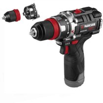 PARKSIDE PERFORMANCE 12V Schlagbohrschrauber PSBSAP 12 Akku 2 Ah + Bosch Bitset 10 tlg.