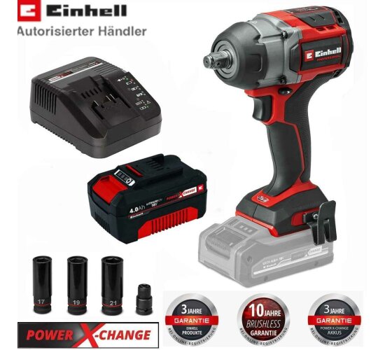 Einhell Akku-Schlagschrauber TP-CW 18/750-C Li BL 750 Nm, Akku 4.0 Ah, Ladegerät