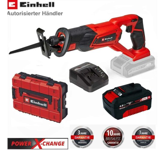 Einhell Akku-Säbelsäge TE-AP 18/22 Li-18V Akku 4.0 Ah,Ladegerät, Systemkoffer