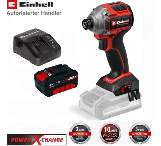 Einhell Akku-Schlagschrauber TP-CI 18/250-C Li BL 250 Nm, Akku 4.0 Ah, Ladegerät