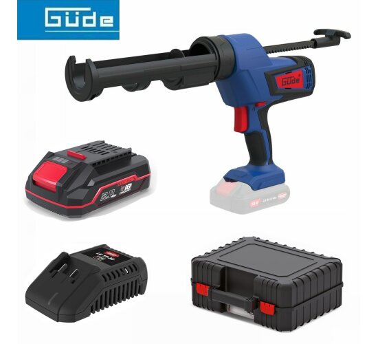 Güde Akku Kartuschenpresse 18V mit Akku / Ladegerät. Koffer Kartuschenpistole