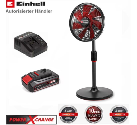 Einhell Akku-Ventilator GE-CF 18/320 P Li-18V  + Akku 2,5 Ah, Ladegerät