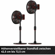 Einhell Akku-Ventilator GE-CF 18/320 P Li-18V  + Akku 2,5 Ah, Ladegerät