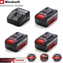 3 x Original Einhell 4,0 Ah Akku und Ladegerät Power...