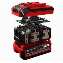 3 x Original Einhell 4,0 Ah Akku, Ladegerät,  18V Koffer, USB Adapter
