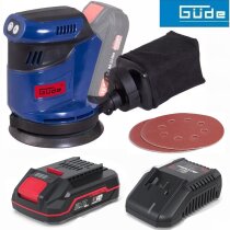 Güde Akku Exzenterschleifer EXS 18-0 Solo 18V Akku 2.0 Ah / Ladegerät)