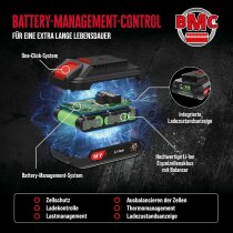 Güde Netz + Akku Ventilator 18 V + 230 V ) mit Akku 2.0 Ah, Ladegerät