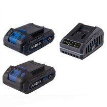 Scheppach 20V Bohrschrauber-Set C-DTB74/2-X IXES 2 x Akku...