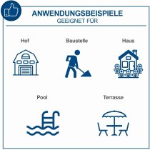 Scheppach Hochdruckreiniger HCE1400 mit Selbstansaugfunktion 1400W max 110 bar