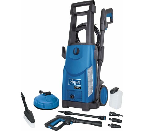 Scheppach Hochdruckreiniger HCE2600 inkl. 8-TLG. Zubehör 180bar| 2400W
