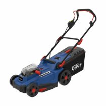 GÜDE Akku Rasenmäher RM 36/43 mit 2 x Akku 6.0 Ah, Doppelladegerät