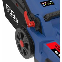 GÜDE Akku Rasenmäher RM 36/43 mit 2 x Akku 6.0 Ah, Doppelladegerät