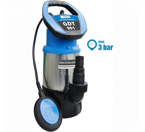 Güde Drucktauchpumpe GDT 901 800 W, 5500 l/h, Förderhöhe 30 m, 3 bar,