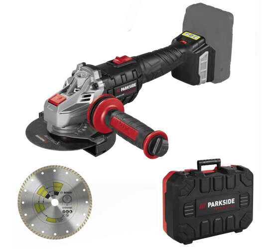 PARKSIDE 20V Winkelschleifer PWSAP 20-Li G7 Diamant Trennscheibe (ohne Akku)