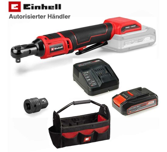 Einhell Akku-Ratschenschrauber TE-RW 18/60 Li 18 V, 60 Nm, 3/8" Akku 2,5 Ah Bag