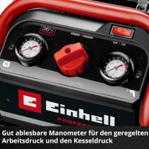 Einhell Professional Akku-Kompressor SILENZZO 36/210 8 bar + Druckluft Set