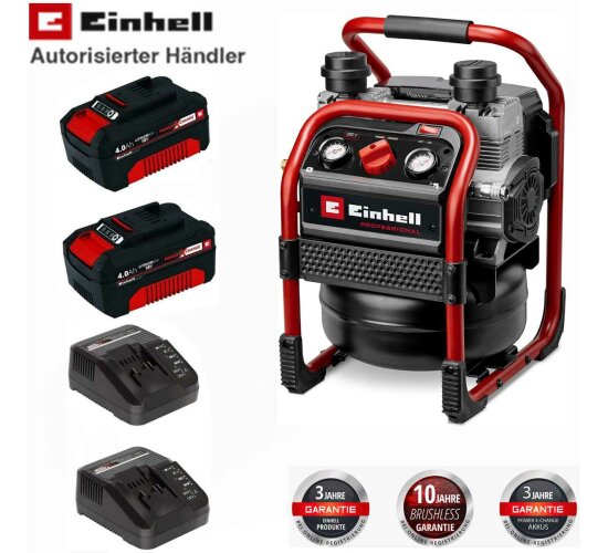 Einhell Professionel 36V Akku-Kompressor SILENZZO 36/210 8 bar 2 x Akku 4.0 Ah