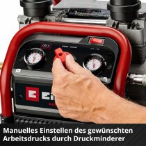 Einhell Professionel 36V Akku-Kompressor SILENZZO 36/210 8 bar 2 x Akku 4.0 Ah