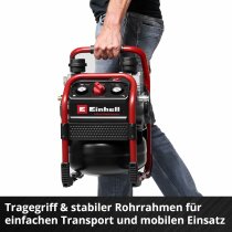 Einhell Professional Akku-Kompressor SILENZZO 18160 8 bar + Druckluft Set
