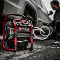 Einhell Professional Akku-Kompressor SILENZZO 18160 8 bar + Druckluft Set