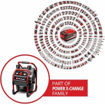 Einhell Professional Akku-Kompressor SILENZZO 18160 8 bar + Druckluft Set