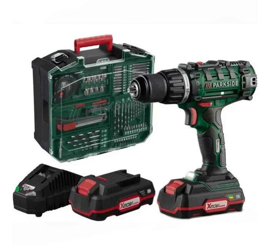 PARKSIDE 20 V Akku-Bohrschrauber-Set PABS 20-Li , mit 2 x Akku und Ladegerät