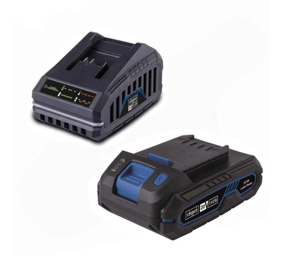 Scheppach Starter Kit SBSK2. Akku 2.0 Ah & Ladegerät 20V-IXES-Serie