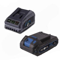 Scheppach Starter Kit SBSK2. Akku 2.0 Ah &...